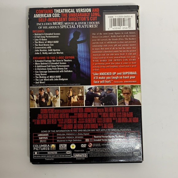 DVD Bundle | Johnny Cash | Walk The Line Full Screen | Walk Hard With Calendar - Picture 6 of 13